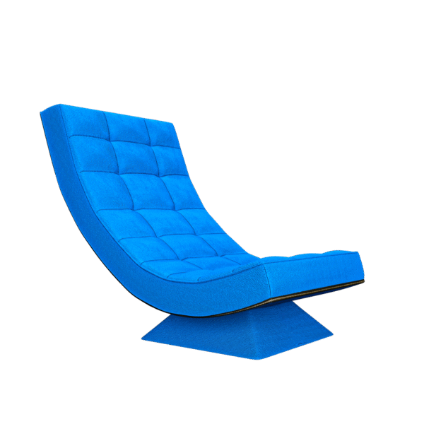 Relaxator 360 Swivel Blue Fabric Seat - Image 5