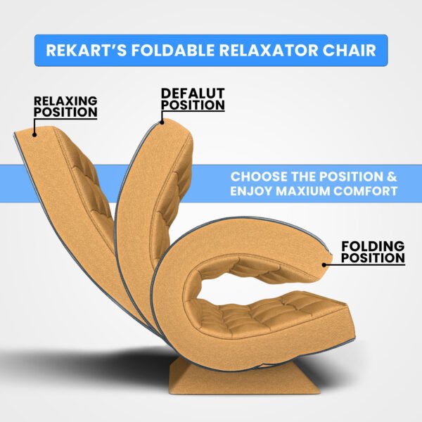 Relaxator 360 Swivel Cream Fabric Seat - Image 4