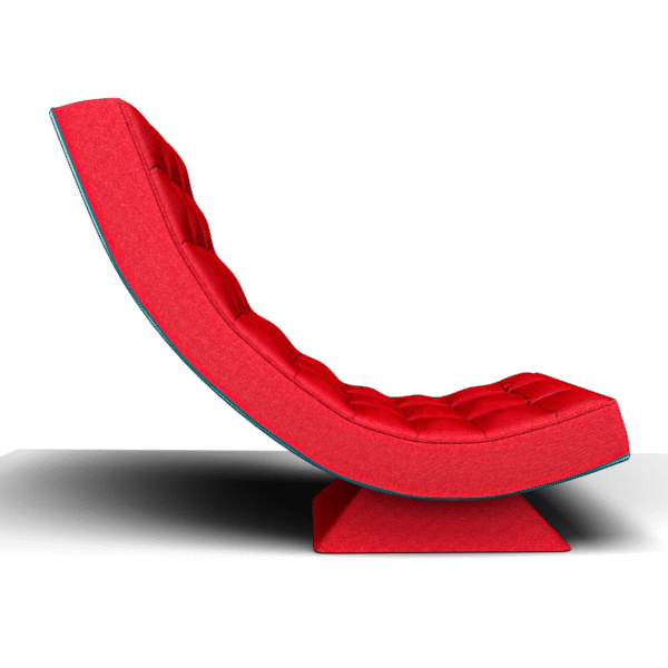 Relaxator 360 Swivel Red Fabric Seat - Image 6