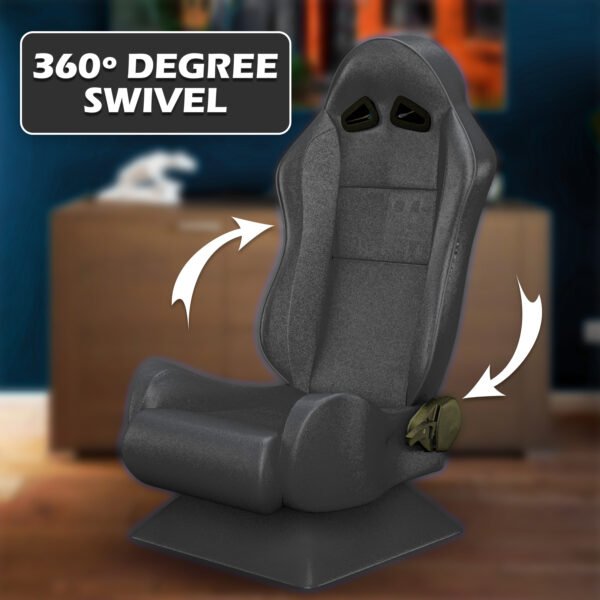 360 Swivel Relaxing IPL Player Seat Black - Image 2