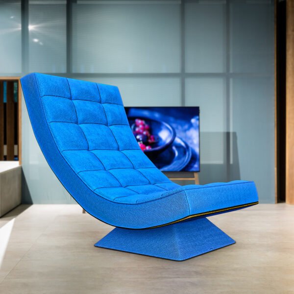 Relaxator 360 Swivel Blue Fabric Seat