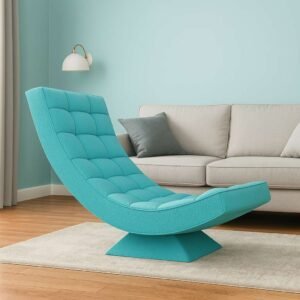 Relaxator 360 Swivel Sky Blue Fabric Seat