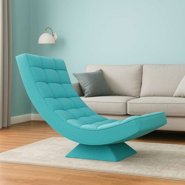 Relaxator 360 Swivel Sky Blue Fabric Seat